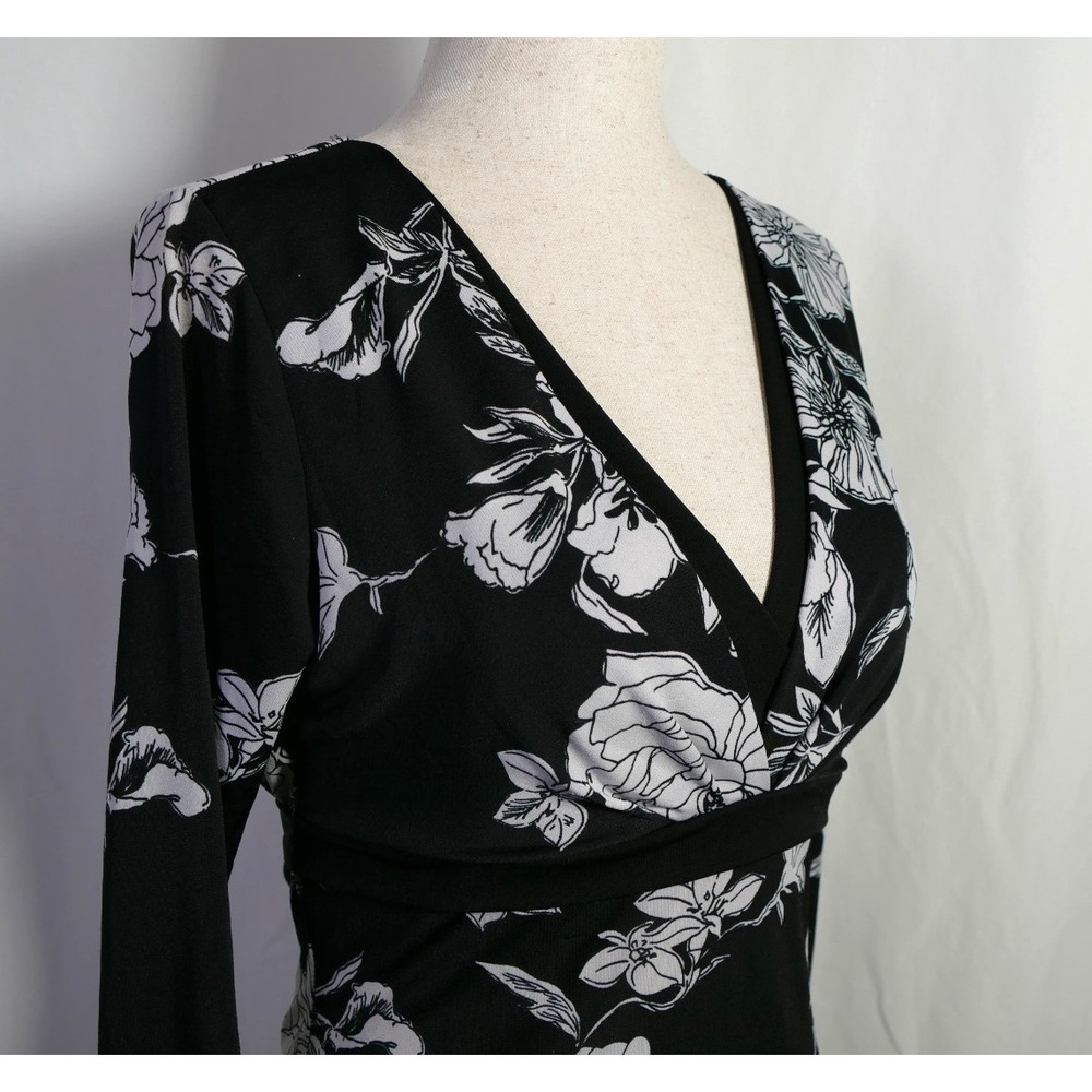 VTG MCM Y2K Fairy Grunge Whimsigoth Babydoll Top Size M Back Tie Dark Floral